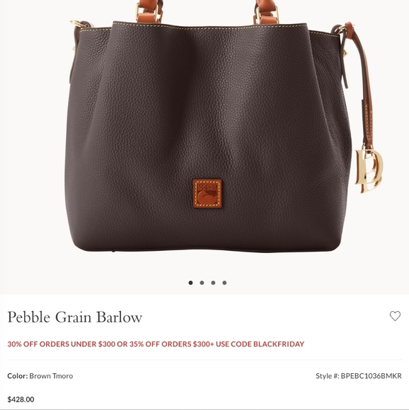 Dooney & Bourke Pebble Grain Barlow Brown Tmoro - Picture 4 of 4